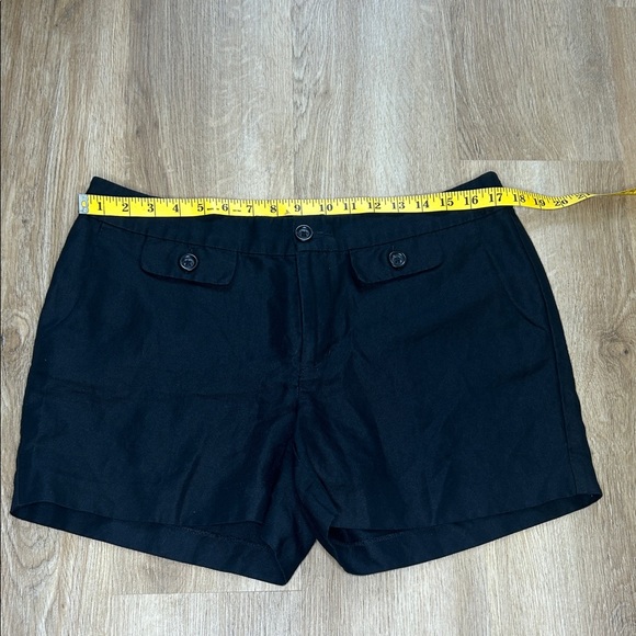 Banana Republic Black Button-Flap Shorts - Picture 3 of 8